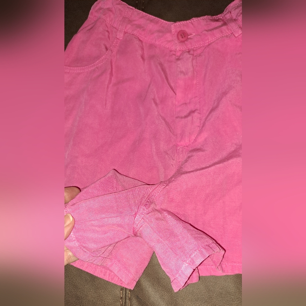 Girls ZARA Hot Pink Shorts Wide Leg Shorts Adjustable Waist Skirt Type Shorts 10